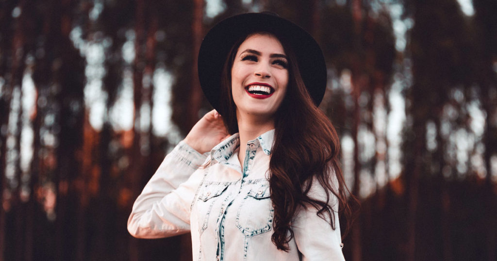 laughing