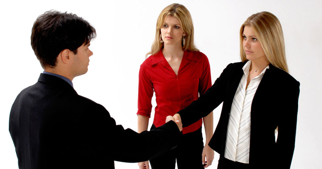 meeting woman